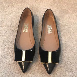 Salvatore Ferragamo Fifi embossed ballet flats